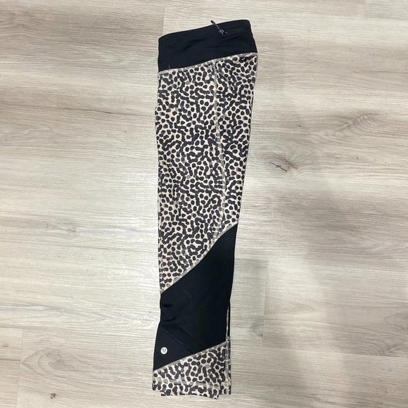 LULULEMON | Pace Rival Crop *Full-On Luxtreme Ace Spot Grain Black / Black - Picture 11 of 14